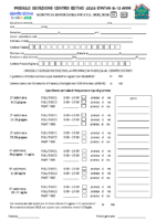 Modulo Iscrizione Centro Estivo 2026